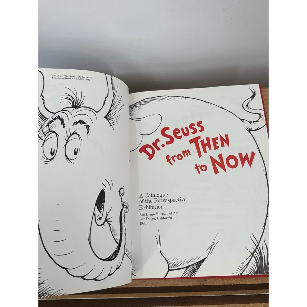 Dr. Seuss From Then to Now‎ 1986 Retrospective Exhibition Catalogue Hardcover
